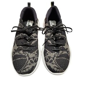 Sorel‎ Womens Explorer Blitz Stride Black Gray Knit Sneakers Sz 10